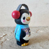 3” Winter Friend: Penguin with Cocoa and Chick (Purple)