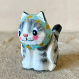 1.75” Gray Cat (Turquoise)