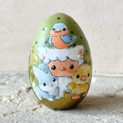 2.5” Egg with Animal Friends