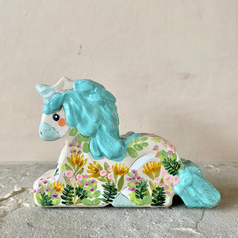 5.5” Secret Garden Unicorn (Turquoise)