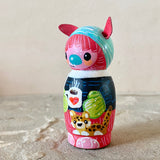 3”  Winter Friend: Red Yeti with Cheetah Cub