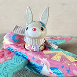 Set of 2: 3” Rabbit Rider with 8” Bird (Unicorn)