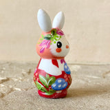 2” Bunny holding Mushrooms