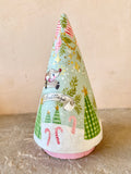 7” Season’s Greetings Cone Tree