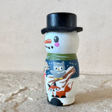 3” Winter Friend: Snowman with Deer, Owl and Fox