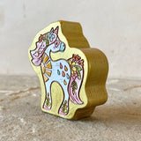 2.25” Engraved Hand-Painted Unicorn (no.2)