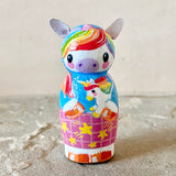 3”  Winter Friend: Rainbow Unicorn with Baby