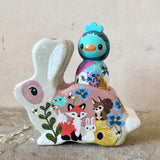 4.5” Bunny with Bluebird Rider