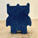 2” Owl Friend with Hedgehog (Navy)