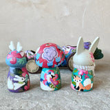 Set of 4: Forest Friends with Fancy Log Truck (Mushroom, Rabbit, Deer)