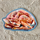 4” Weatherproof Sticker: Fawn (Slate)