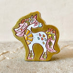 2.25” Engraved Hand-Painted Unicorn (no.2)