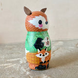 3”  Winter Friend: Fox with Baby