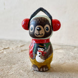 3” Bear with Earmuffs Doll