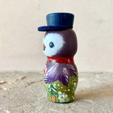 3” Owl Doll: Eggplant
