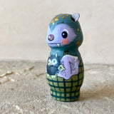 3” Bat Doll: Slate Blue