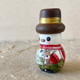 2.75” Snowman with Bunny Doll