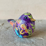 3.25” Eggplant Wildflower Songbird (Resin)