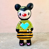 4” Bee Girl: Turquoise Heart