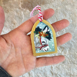 2.25” Mini Hand-painted Ornament: Donkey