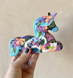6.5” Onyx Garden Unicorn