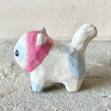 1.25” Cat with Pink Bonnet (Gray Spot)