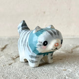 1.25” Cat with Blue Bonnet (Gray Stripe)