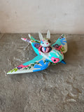 Set of 2: 3” Rabbit Rider with 8” Bird (Dove)