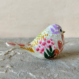 3.25” Ivory Wildflower Songbird (Resin)