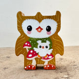 2” Owl Friend with Baby (Marigold)