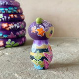 2pc Set: 4” Hive Box with Bee Friend (Violet)