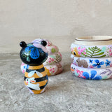Set of 2: 4.5” Beehive Box with Bee (Large)