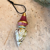 4” Spindle Ornament: Cardinal