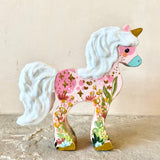 6” Secret Garden Unicorn (White + Pink)