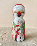 4.25” Santa with Rudolph and Friends