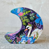 5.5” Onyx Garden Crescent Moon (Large)