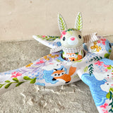 Set of 2: 3” Rabbit Rider with 8” Bird (Fox + Bunny)