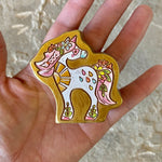 2.25” Engraved Hand-Painted Unicorn (no.2)