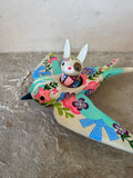 Set of 2: 3” Rabbit Rider with 8” Bird (Dove)