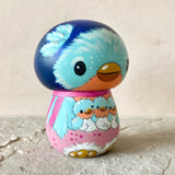 3.5” Bluebird with 3 Chicks