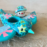 Set of 2: 3” Mushroom Rider with 8”Bird