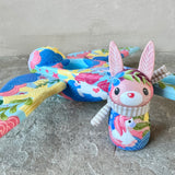 Set of 2: 3” Rabbit Rider with 8” Bird (Sky)
