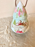 *Personalizable*4” Tree Ornament: Leaping Rabbit