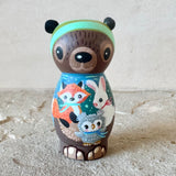 3” Bear with Fox, Bunny, and Owl