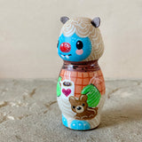 3”  Winter Friend: Ivory Yeti with Bear Cub