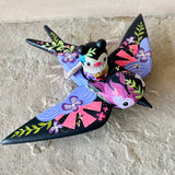 Set of 2: 3” Bee Rider with 8” Bird (Raven)