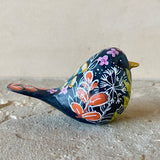 3.25” Black Wildflower Songbird (Resin)