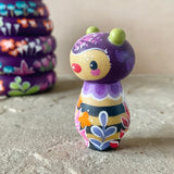 2pc Set: 4” Hive Box with Bee Friend (Violet)