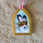 2.25” Mini Hand-painted Ornament: Rabbit