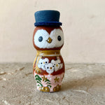 3” Owl Doll: Pumpkin Orange